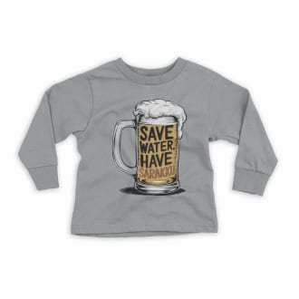 Save Water And Have Sarakku Youth Unisex Sweatshirt in Sport Grey Color