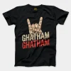 Ghatham Ghatham Men/Unisex T-Shirt in Black Color