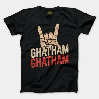 Ghatham Ghatham Men/Unisex T-Shirt in Black Color