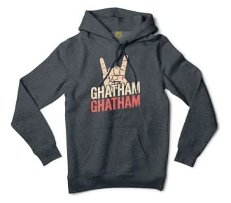 Ghatham Ghatham Men/Unisex Hoodie in Charcoal Heather Color