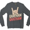 Ghatham Ghatham Men/Unisex Long Sleeve T-Shirt in Dark Heather Color