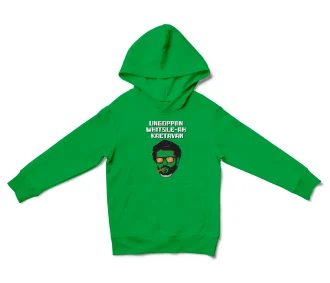 Ungoppan Whistle Ah Kaetavan Unisex Youth Hoodie in Irish Green Color