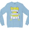 Somebody Kuthing Iam Kathing Men/Unisex Long Sleeve T-Shirt in Light Blue Color