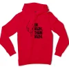 En Vazhi, Thani Vazhi (Black) Men/Unisex Hoodie in Red Color