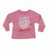 If Only I Could Replace Water With Quarter Youth Unisex Sweatshirt in Safety Pink Color
