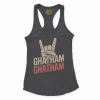 Ghatham Ghatham Women's Racerback Tank in Solid Black Color