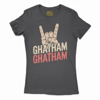 Ghatham Ghatham Women's T-Shirt in Solid Black Color