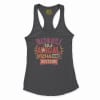 Vaazhkayila Sila Adigal Vizha Dhan Seyiyum Women's Racerback Tank in Solid Black Color
