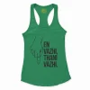 En Vazhi, Thani Vazhi (Black) Women's Racerback Tank in Solid Kelly Green Color