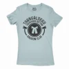 Thangalukku Theriyada Sattam Ondrum Illai Women's T-Shirt in Solid Light Blue Color