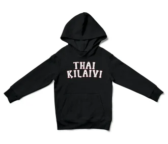 Thai Kilaivi Unisex Youth Hoodie in Black Color