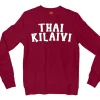 Thai Kilaivi Men/Unisex Long Sleeve T-Shirt in Cardinal Red Color