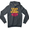 I Think She Is Speaking British English Men/Unisex Hoodie in Charcoal Heather Color