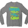 Enna Madri Pasangala Paaththa Pudikkaadhu Men/Unisex Long Sleeve Sweatshirt in Graphite Heather Color