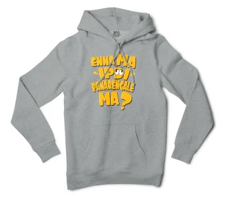 Enna Ma Ipdi Panarengale Ma Men/Unisex Hoodie in Grey Heather Color