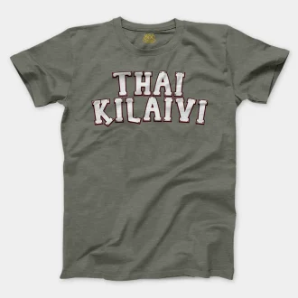 Thai Kilaivi Men/Unisex T-Shirt in Heather Military Green Color