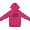 Money Comes Today Goes Tomorrow Ya Unisex Youth Hoodie in Heliconia Color