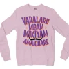 Varalaru Migam Mukiyam Amaichare Men/Unisex Long Sleeve T-Shirt in Light Pink Color