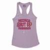 Neenga Shut Up Pannunga Women's Racerback Tank in Lilac Color