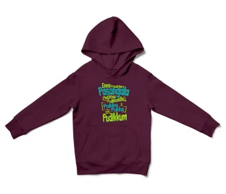Enna Madri Pasangala Paaththa Pudikkaadhu Unisex Youth Hoodie in Maroon Color