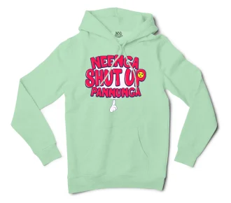 Neenga Shut Up Pannunga Men/Unisex Hoodie in Mint Color