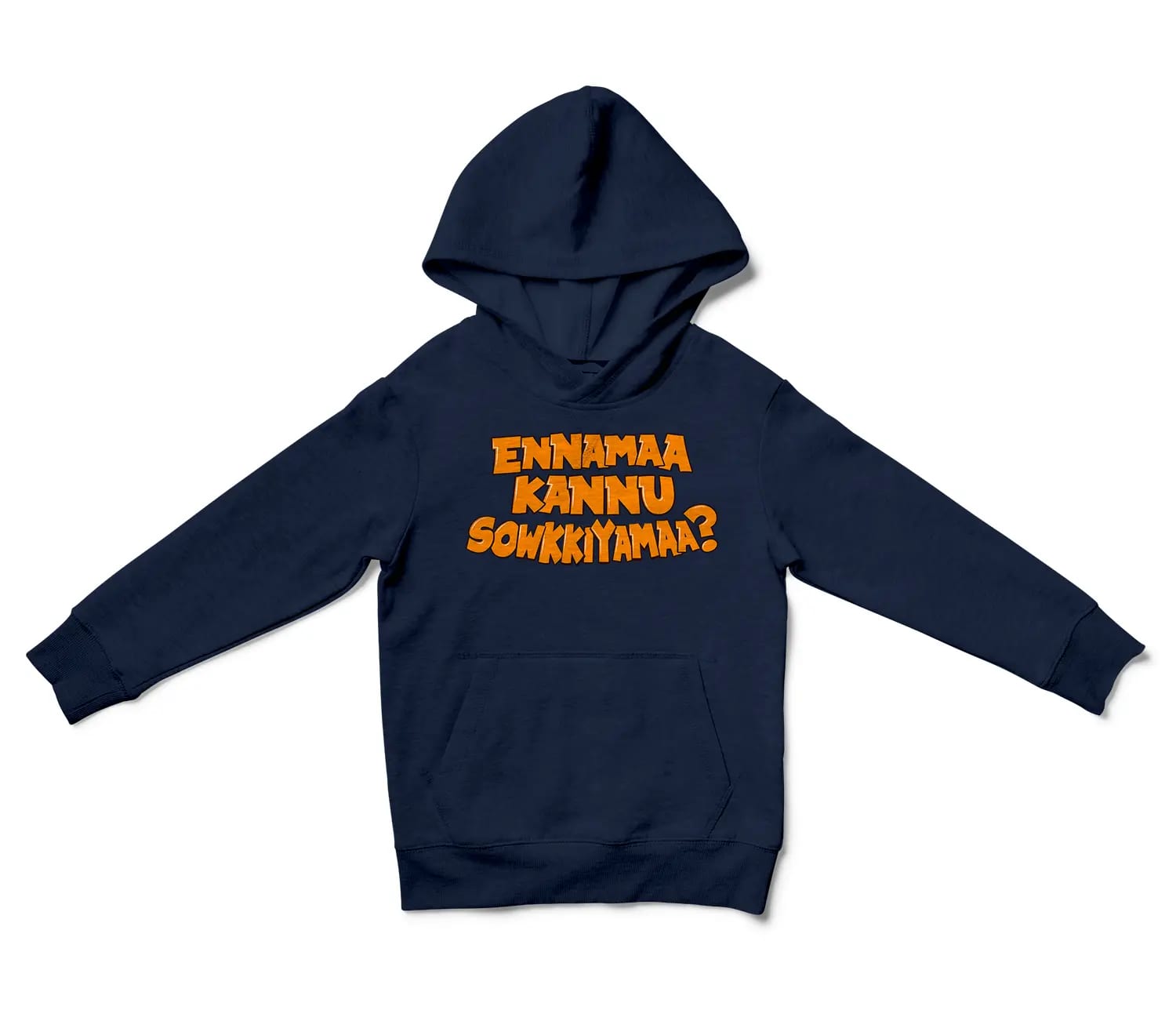 Ennamaa Kannu Sowkkiyamaa Unisex Youth Hoodie in Navy Color