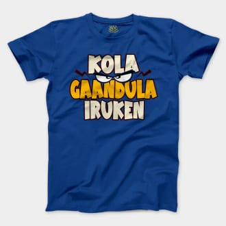 Kola Gaandula Iruken Men/Unisex T-Shirt in Royal Color