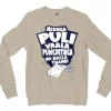 Neenga Puli Vaala Pudichitinga Mr Nalla Thambi Men/Unisex Long Sleeve Sweatshirt in Sand Color