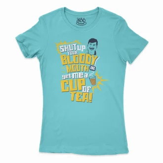 Shut Up Your Bloody Mouth Women's T-Shirt in Solid Cancun Color