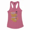 Shut Up Your Bloody Mouth Women's Racerback Tank in Solid Hot Pink Color