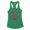Varalaru Migam Mukiyam Amaichare Women's Racerback Tank in Solid Kelly Green Color