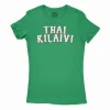 Thai Kilaivi Women's T-Shirt in Solid Kelly Green Color