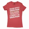 Naan Eppo Varuven, Eppadi Varuvennu, Yaarukum Theriyadhu Women's T-Shirt in Solid Red Color