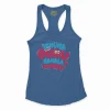 Innuma Indha Ooru Namala Nambudhu Women's Racerback Tank in Solid Royal Color