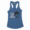 Ketta Payyan Sir Indha Kaali Women's Racerback Tank in Solid Royal Color