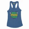 Evalo Distarpance You Raascal Women's Racerback Tank in Solid Royal Color