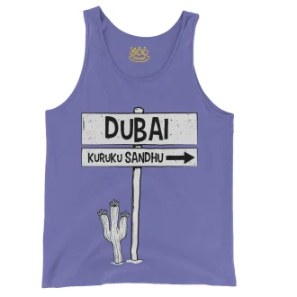 Dubai Kuruku Sandhu Men/Unisex Tank Top in Violet Color