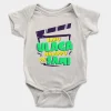 Idhu Ulaga Nadipu Da Sami Short Sleeve Baby Onesie in White Color