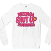 Neenga Shut Up Pannunga Men/Unisex Long Sleeve Sweatshirt in White Color